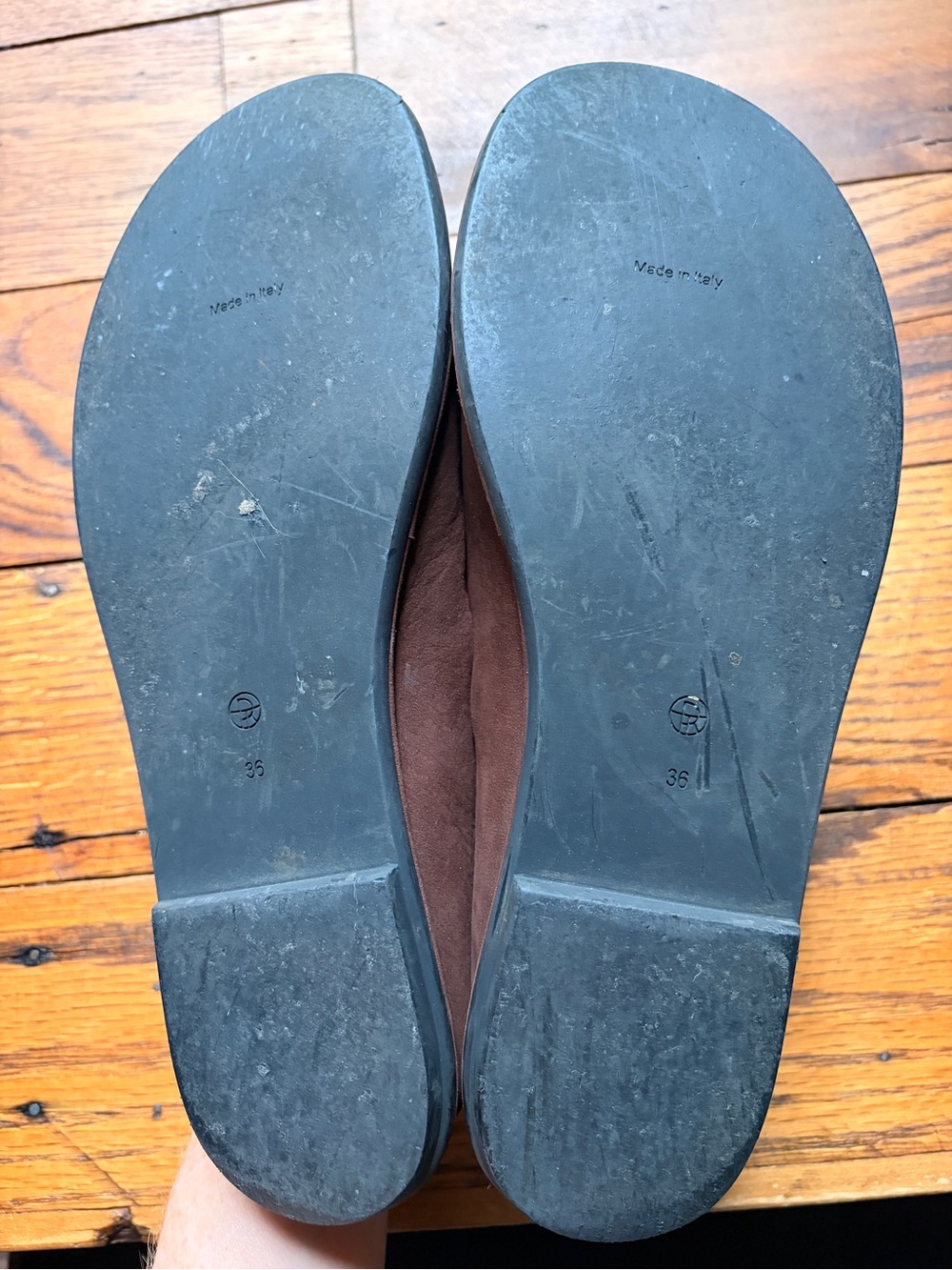 THE ROW Canal Loafer in Brown Nubuck Leather sz 36 - Picture 5 of 5